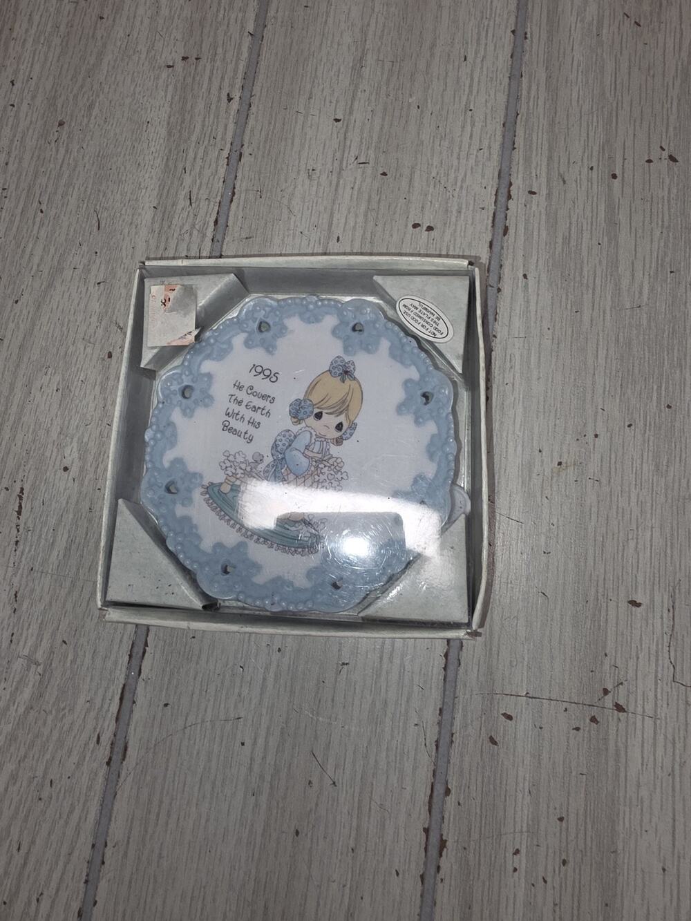 Vtg 1995 Precious Moments Collector Plate He Covers The Earth With His Beauty